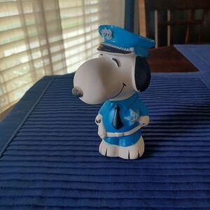 Vintage 1966 Peanuts SNOOPY police Officer Vinyl Novelty Toy